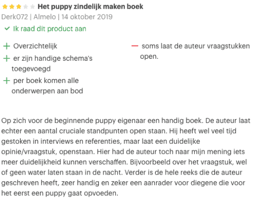 review over puppygroep boeken